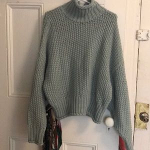 Super soft sea foam green turtleneck